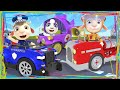 Fireman Doctor or Policeman | Who has the coolest car?  Funny Cartoon Animaion for kids