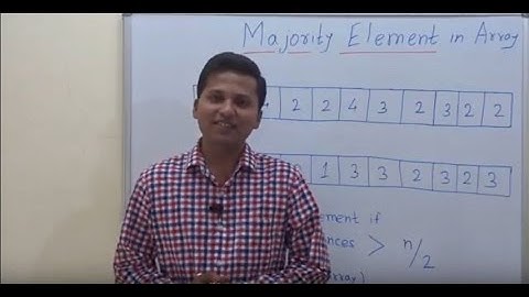 Majority Element in an array (Algorithm)