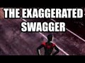 The exaggerated swagger of black teen