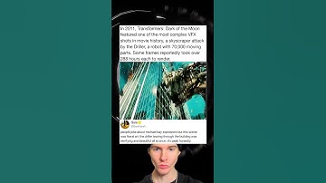 In 2011, Transformers: Dark of the Moon featured one of the most complex VFX shots in