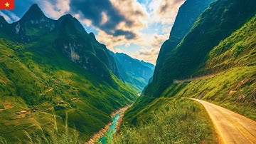 A Serene 4K Walk Through the Mountain Valley of Meo Vac – Where the River Meets the Sky.