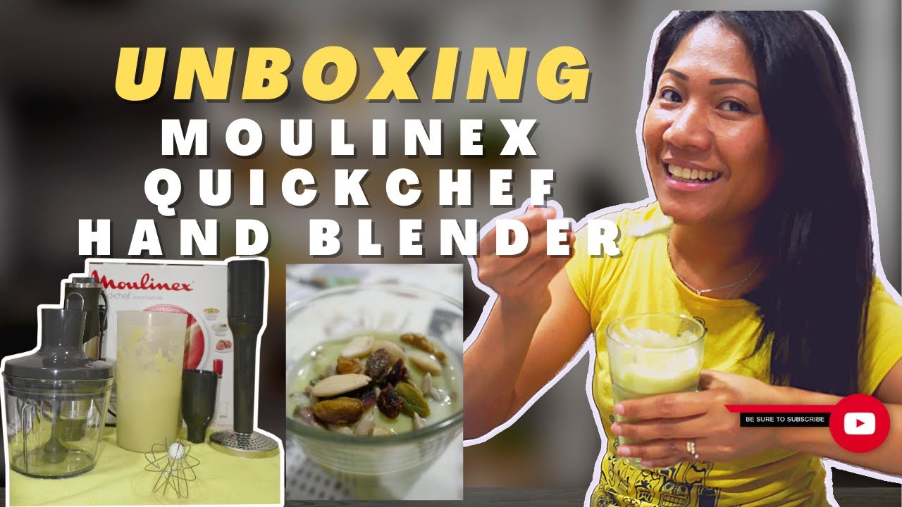 Spontaneous Unboxing, Test and Review of Moulinex Quickchef Hand blender