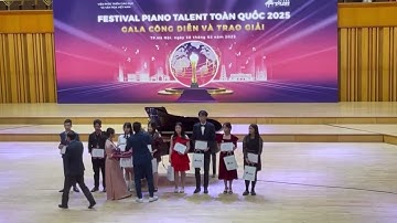Lễ trao giải cuộc thi Festival Piano Talent Toàn Quốc 2025