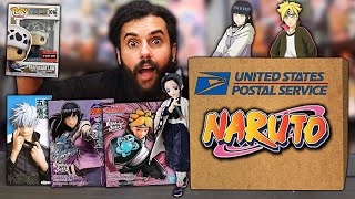 Someone Sent Me A GIANT Mystery Box Filled With NARUTO MERCH And More!!