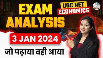 Ugc Net Economics Exam Analysis 3 January 2025 | Jo Padhaya Wahi Aaya | By Simranjit Kaur Mam