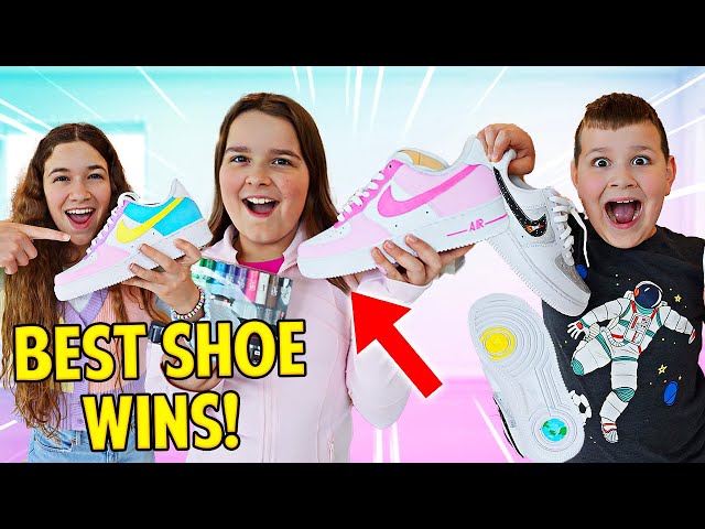 WHO CAN CUSTOMIZE THE BEST SHOES WINS!! | JKREW class=