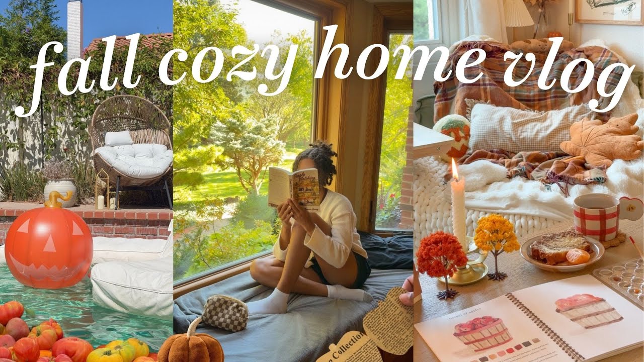 Cozy Home Vlog🍂 cozy fall hobbies, chatty catch up, & daily life! - YouTube