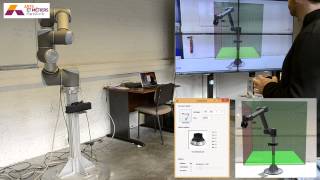 3D mouse for UR10 robot control with geometric constraints in real-time