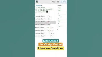 (Q-5) Most Asked JavaScript Output Interview Questions #interview #frontend #react #reactnative