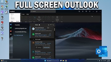 How To Make Outlook in Full Screen Mode - Easy Fix