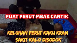 PIJAT PERUT TANTE SERING KRAM DAN KAKU. pijat sehat solo