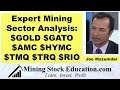 Expert mining sector analysis with joe mazumdar gold gato amc hymc tmq trq rio