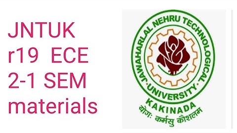 How to download jntuk r19  2-1 ECE materials