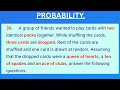 38. A group of friends wanted to play cards with two identical packs together. While shuffling the