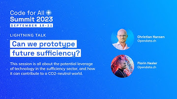 Lightning Talk | Can we prototype future sufficiency?