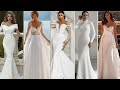 100 stunning wedding dress styles aline mermaid high neck detachable skirts  sheath dresses