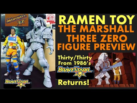 RAMEN TOY'S THE MARSHALL - Three Zero Figure Preview - THIRTY/THIRTY From  BraveStarr Returns! 