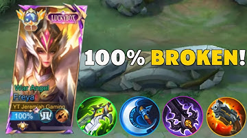 NEW 100% BROKEN DAMAGE FREYA IS HERE NEW META BUILD??! ( MUST TRY ) FREYA BEST BUILD 2024 - MLBB