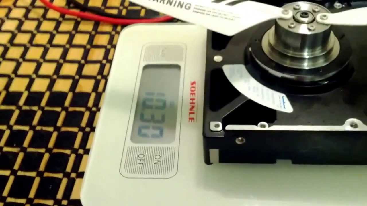 Lift test with hard drive motor YouTube