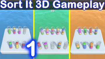 Sort it 3D (All Levels) Gameplay | Walkthrough (IOS , Android) | MG Games