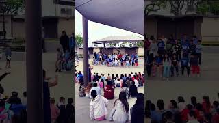 flag ceremony Twila Reid elementary school California USA.
