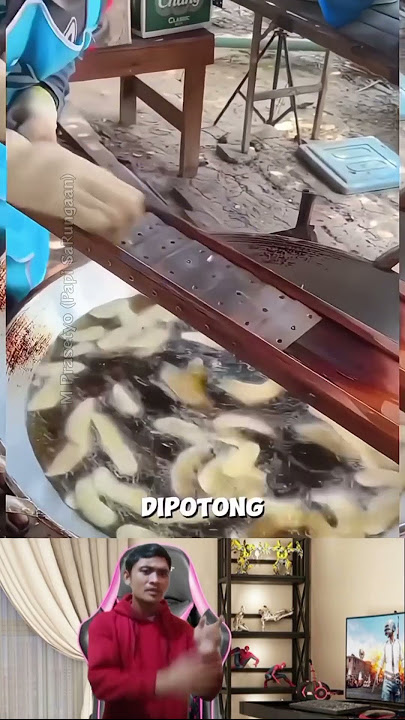 Cara Cepat Membuat Keripik Pisang Pakai Alat Khusus #shorts #kreatif