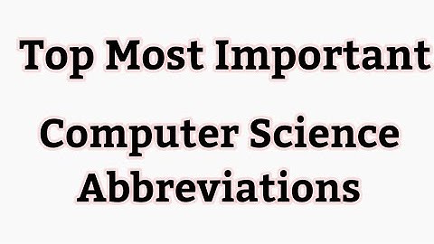 Computer science Abbreviations | Full Forms #abbreviations #fullforms