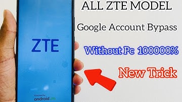 ALL ZTE Model Google Account Bypass Without PC New Tricks!