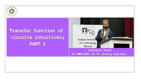 Transfer Function of circuits Intuitively || Part-1