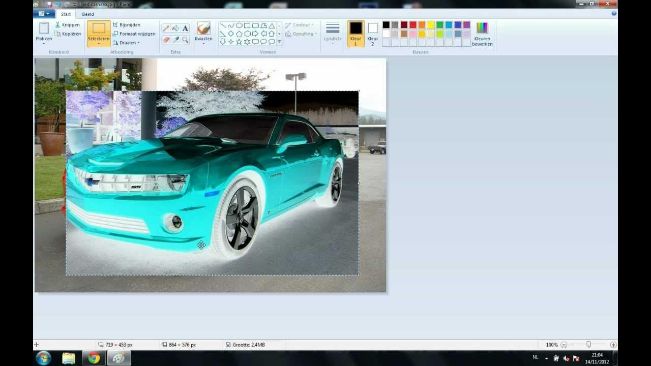 TUTORIAL How to make negative pictures in paint YouTube