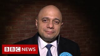 Election Results 2019 Chancellor Sajid Javid On Results So Far - Bbc News