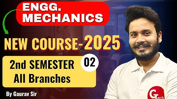 Engg. Mechanics| Demo Part-02 |Polytechnic 2nd semester| Engg. Mechanics  by Gaurav Sir @gtechpoly