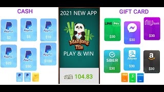 Mahjong Tile NEW APP 2021 || تطبيق لكسب المال وبطاقات بايبال وامازون screenshot 1