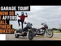 Garage Tour - My Motorcycle Collection, How Do I Afford So Many Bikes?  Dyna Low Rider S and more!