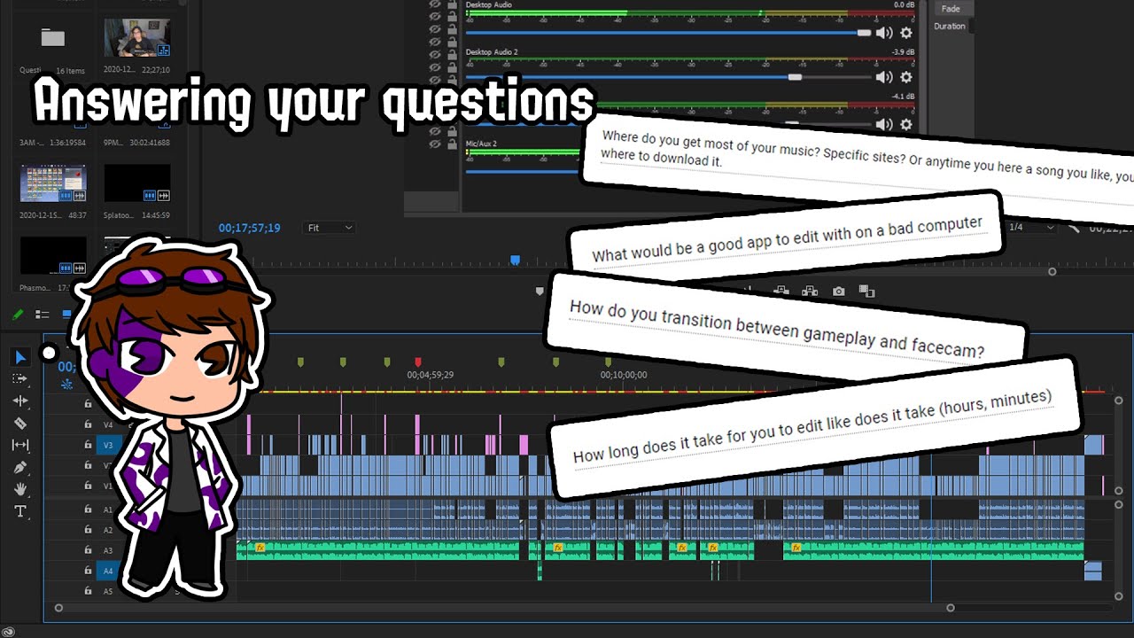 Question. Edit Video Answering your questions about editing - YouTube