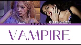 Olivia Rodrigo x Rosé Vampire (Color coded lyrics eng.)