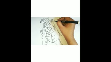 Godzilla vs Kong 2021 Godzilla Drawing #Short #ytshort