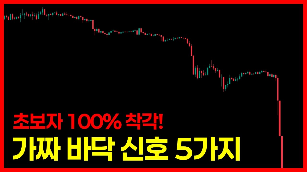 초보자가 100% 속는 가짜 바닥 신호 5가지｜왜 여기서 계속 물릴까?
