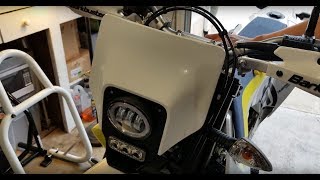 LED Headlight + LED Turn Signals Install - 2018 Husqvarna 701 Supermoto