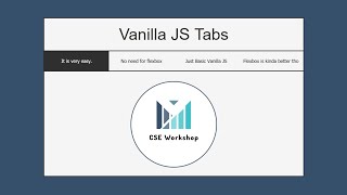 Tabs Using Vanilla Javascript