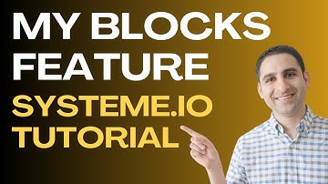 My blocks feature, how to use (Systeme.io tech tutorial)