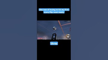 Day two of trying to hit my first ever flip reset musty #rocketleague #rlchamp #flipreset #rl