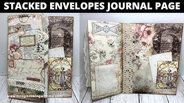 STACKED ENVELOPE JOURNALING PAGE ~ USING JUNK MAIL