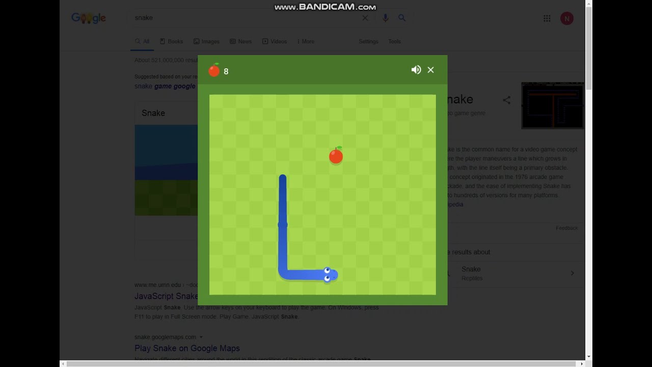 Google Snake World Record [2:51.829 Seconds] (Classic, Dice, Slow, 100) 