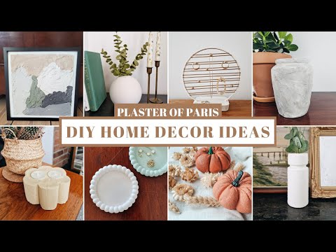DIY PLASTER OF PARIS HOME DECOR IDEAS - 10 easy projects you can make at home