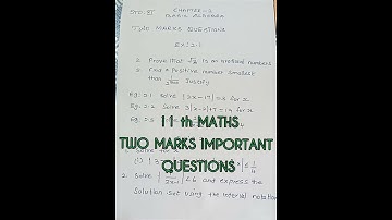 11th STD MATHS CHAPTER - 2  BASIC ALGEBRA TWO MARKS IMPORTANT EXAM QUESTIONS