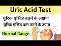 Uric Acid Test in Hindi | uric acid treatment |  uric acid symptoms