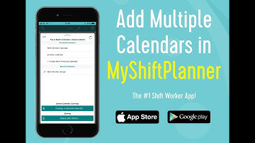Adding Multiple Calendars in MyShiftPlanner App