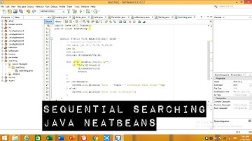 TUTORIAL CODING SEARCHING (SEQUENTIAL SEARCHING) Java Neatbeans
