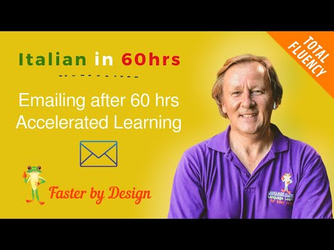 Italian - after 60 hours - writing an email demonstration